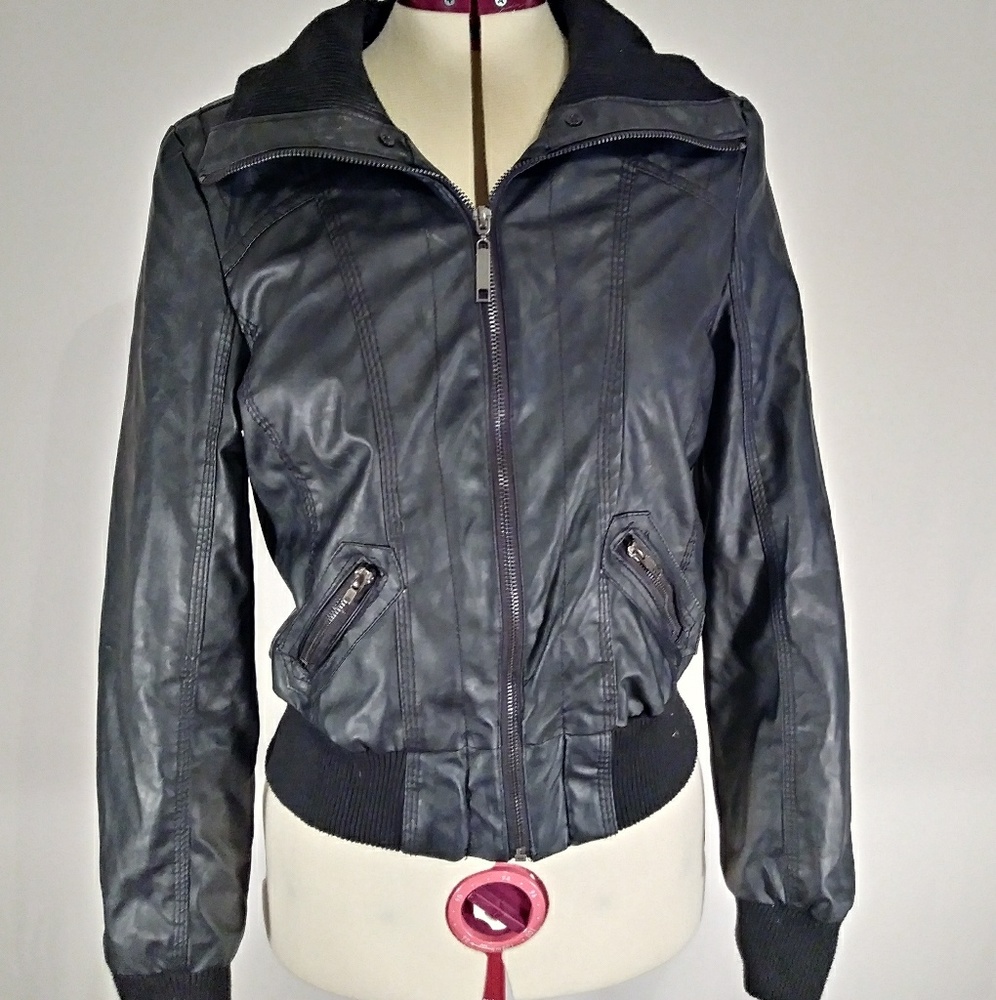 Faux Leather Jacket